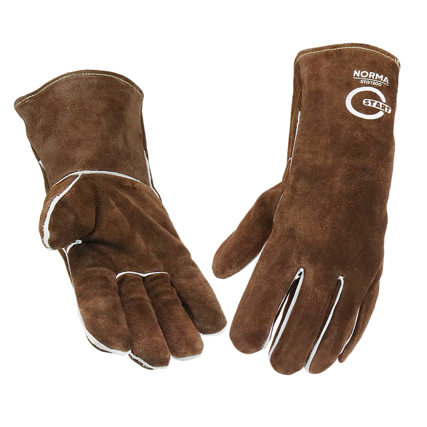 Краги спилковые Norma, Kevlar (коричневые) Start