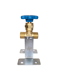 Клапан запорный К-1409-250 G3/4 синий маховик   Россия Клапан запорный К-1409-250 G3/4 синий маховик   Россия