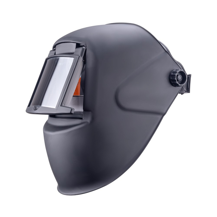 маска сварщика ГЛАДИАТОР "черная" с откидным стеклом