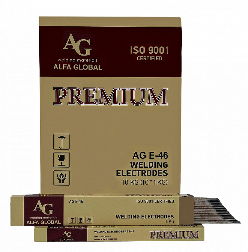 AG E-46 PREMIUM Ø=3,2 мм, пачка 1,0 кг (аналог ОК-46) AG E-46 PREMIUM Ø=3,2 мм, пачка 1,0 кг (аналог ОК-46)