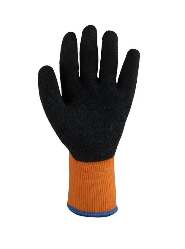 Утепленные акриловые перчатки с латексным покрытием